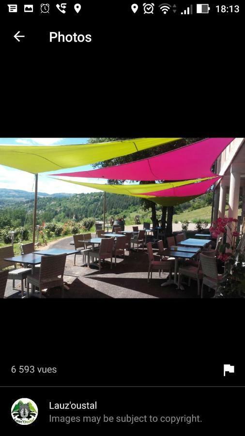 Lauz'Oustal Acomodação com café da manhã Montrodat Exterior foto